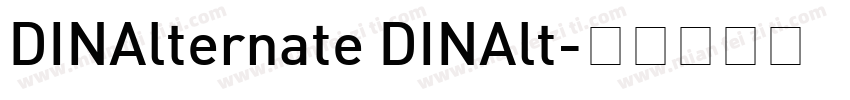 DINAlternate DINAlt字体转换